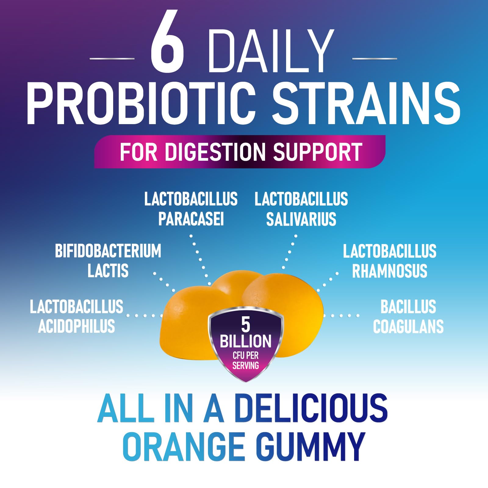 Nature's Peak Probiotic Gummies side view with label