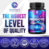 Nature's Peak Probiotic Supplement 50g bottle with measuring scoop