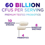Nature's Peak Probiotic Supplement 50g capsules close-up