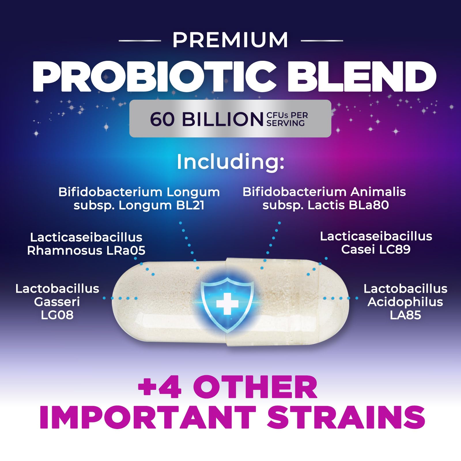 Nature's Peak Probiotic Supplement 50g ingredients list