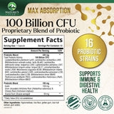 Nature's Peak Probiotics 100 Billion CFU side view