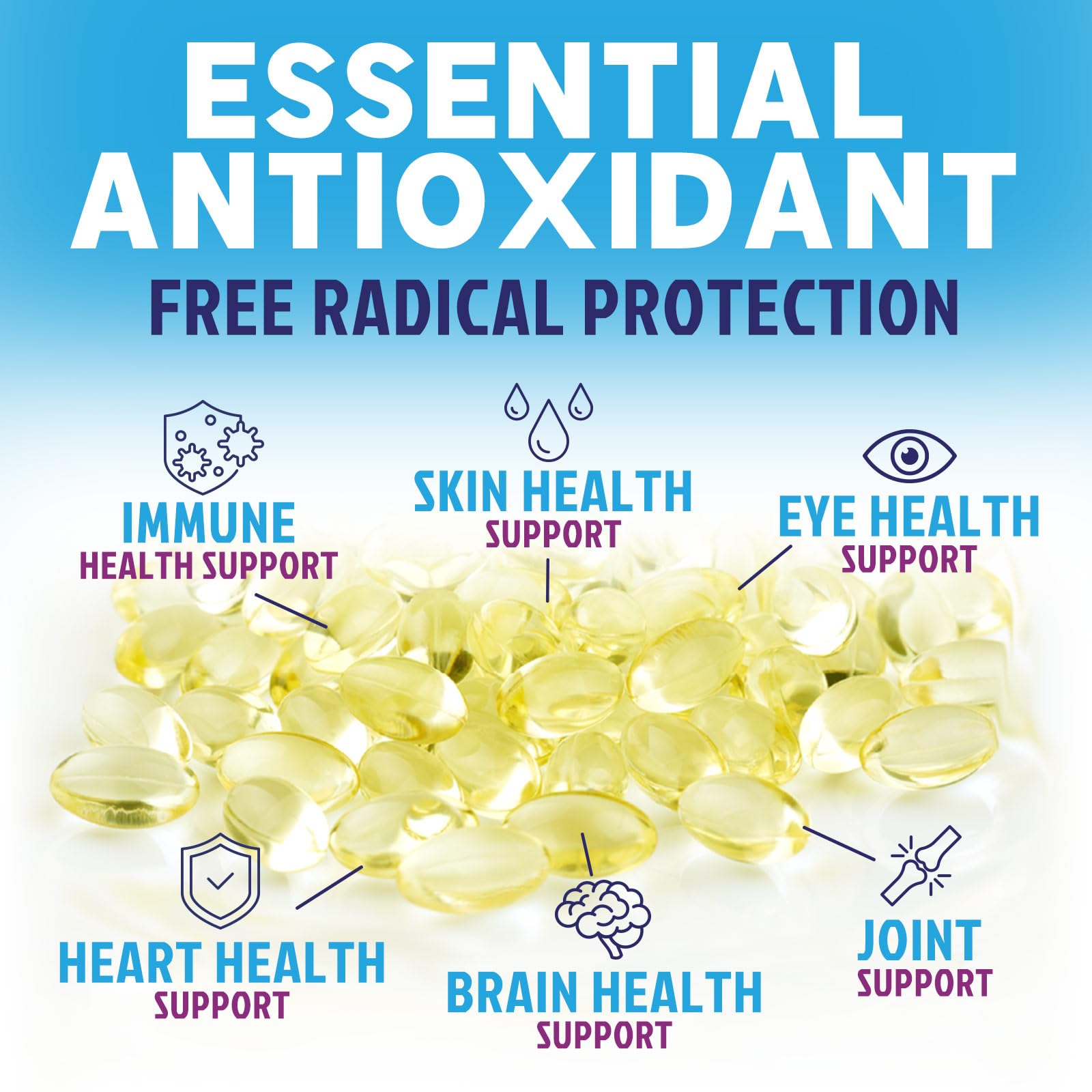 Nature's Peak Vitamin E Softgels 180mg ingredients list