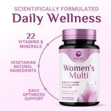 Nature's Peak Women's Daily Multivitamin capsules on a white background
