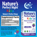 Nature's Perfect Night Kids Melatonin 1mg chewable tablet close-up