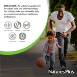 Nature's Plus Family Multivitamin Chewables with a family enjoying them