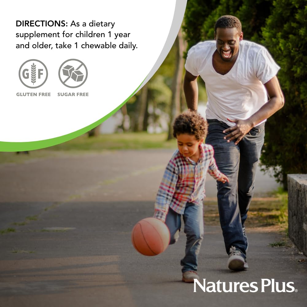 Nature's Plus GI Natural Probiotic Kids Chewables on a table