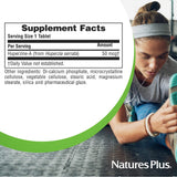 Nature's Plus Huperzine Rx-Brain 60 Tablets on a wooden table