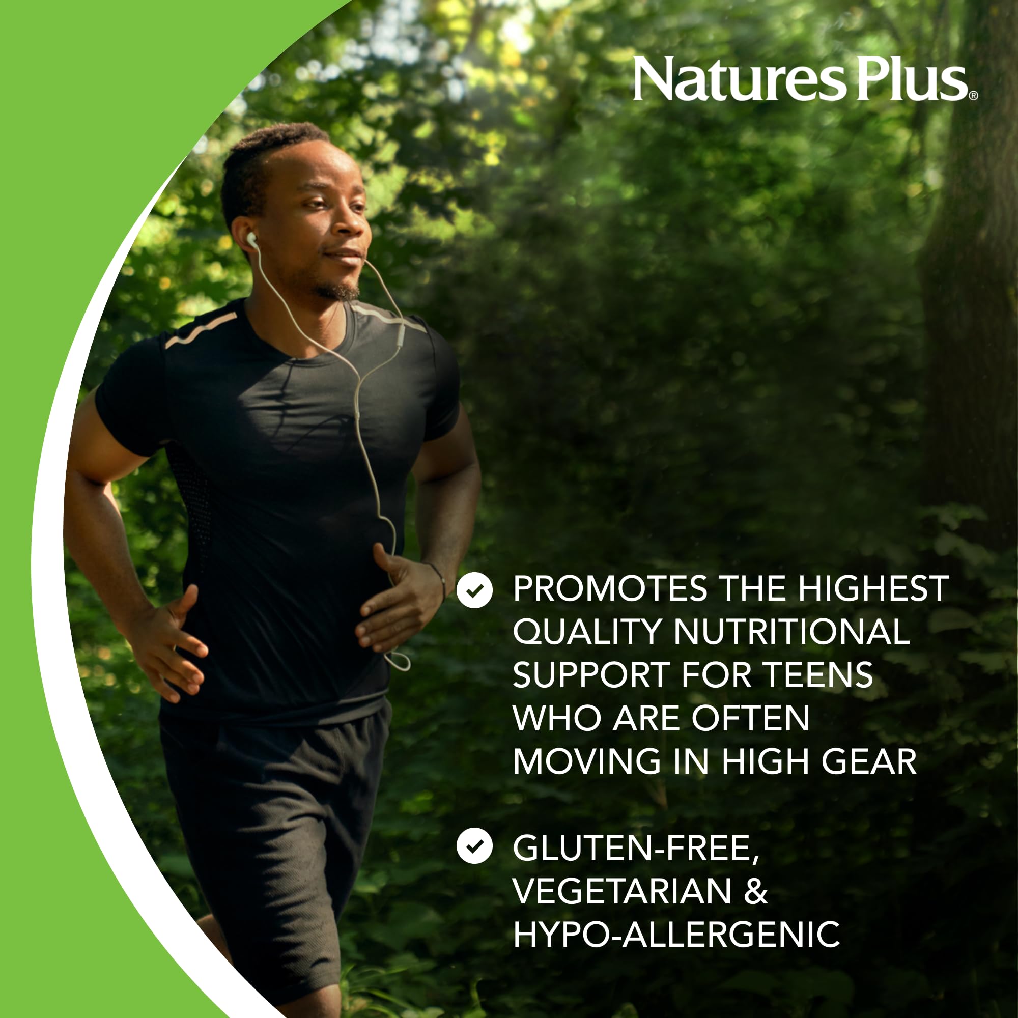 Nature's Plus Source of Life Adult Chewable Multivitamin side view