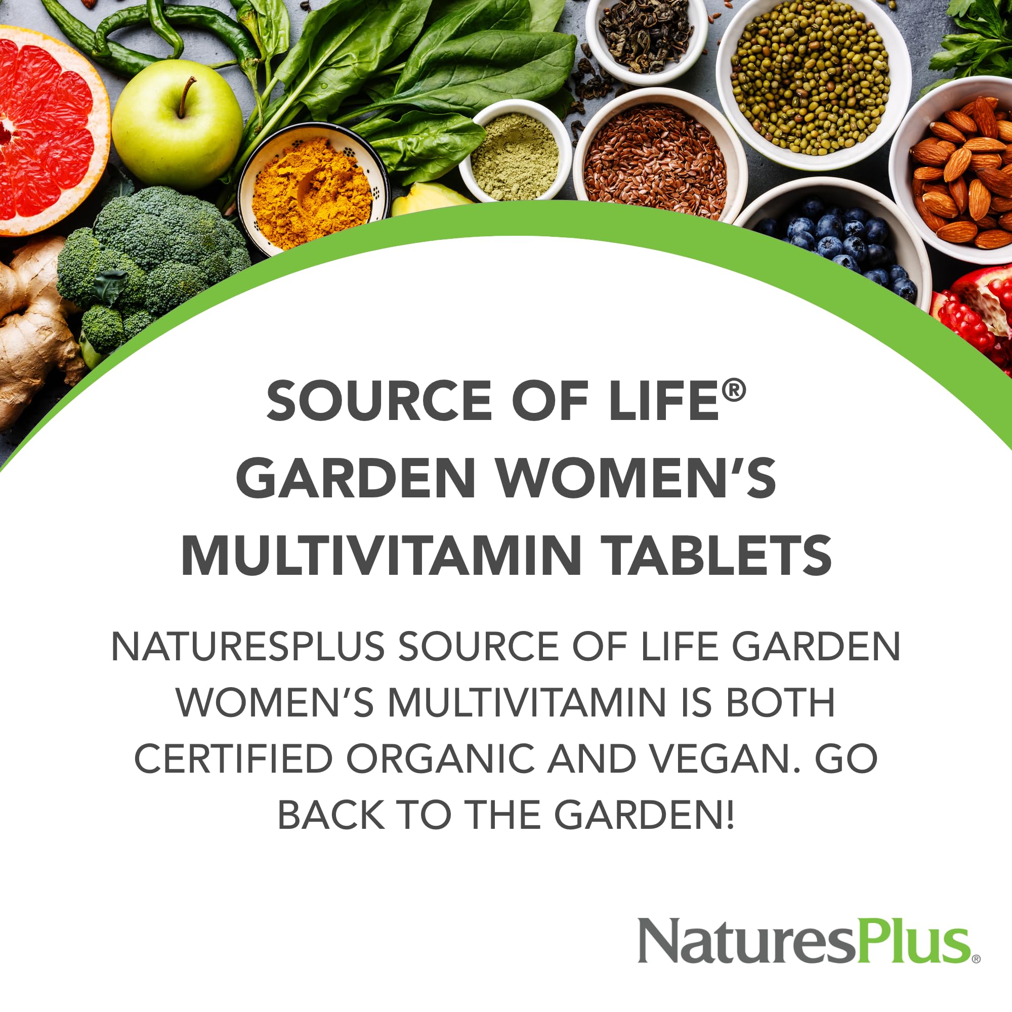 Nature's Plus Source of Life Garden Women’s Multivitamin ingredients list
