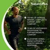 Nature's Plus Ultra InflamActin Turmeric Supplement bottle with label