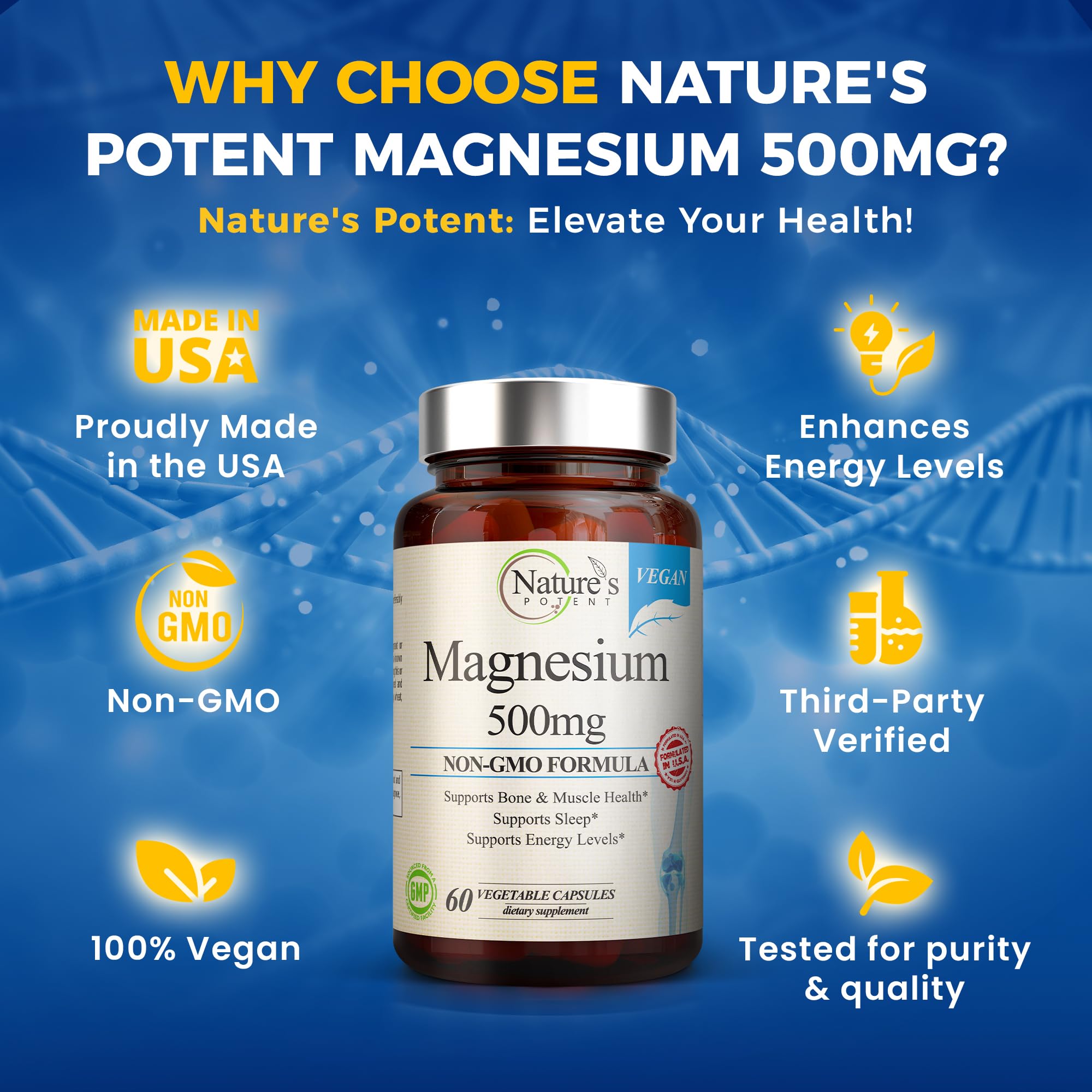 Nature's Potent Magnesium Capsules ingredients list