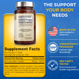 Nature's Potent Zinc Supplement 50mg tablets on a wooden surface