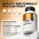 Nature's Pure Blend CoQ10 Supplement bottle with arjuna bark powder