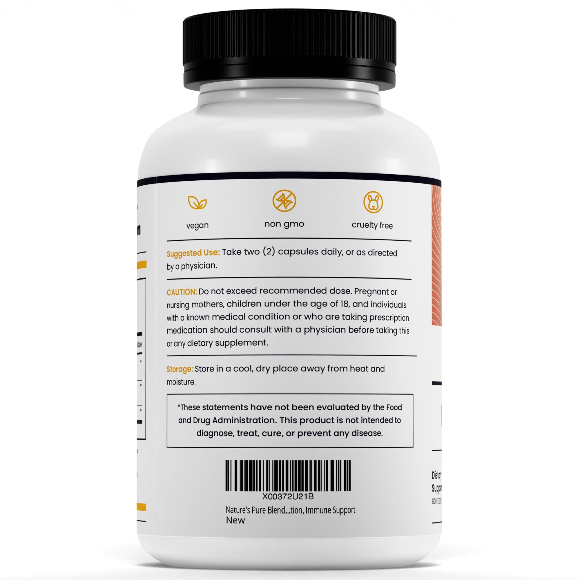 Nature's Pure Blend CoQ10 Supplement packaging details