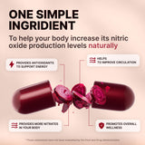 Nature's Pure Blend L-Arginine Beet Root Capsules packaging