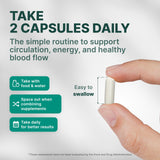 Nature's Pure Blend Nitric Oxide support capsules close-up