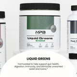 Nature's Pure Blend Organic Greens Powder mixed in a smoothie