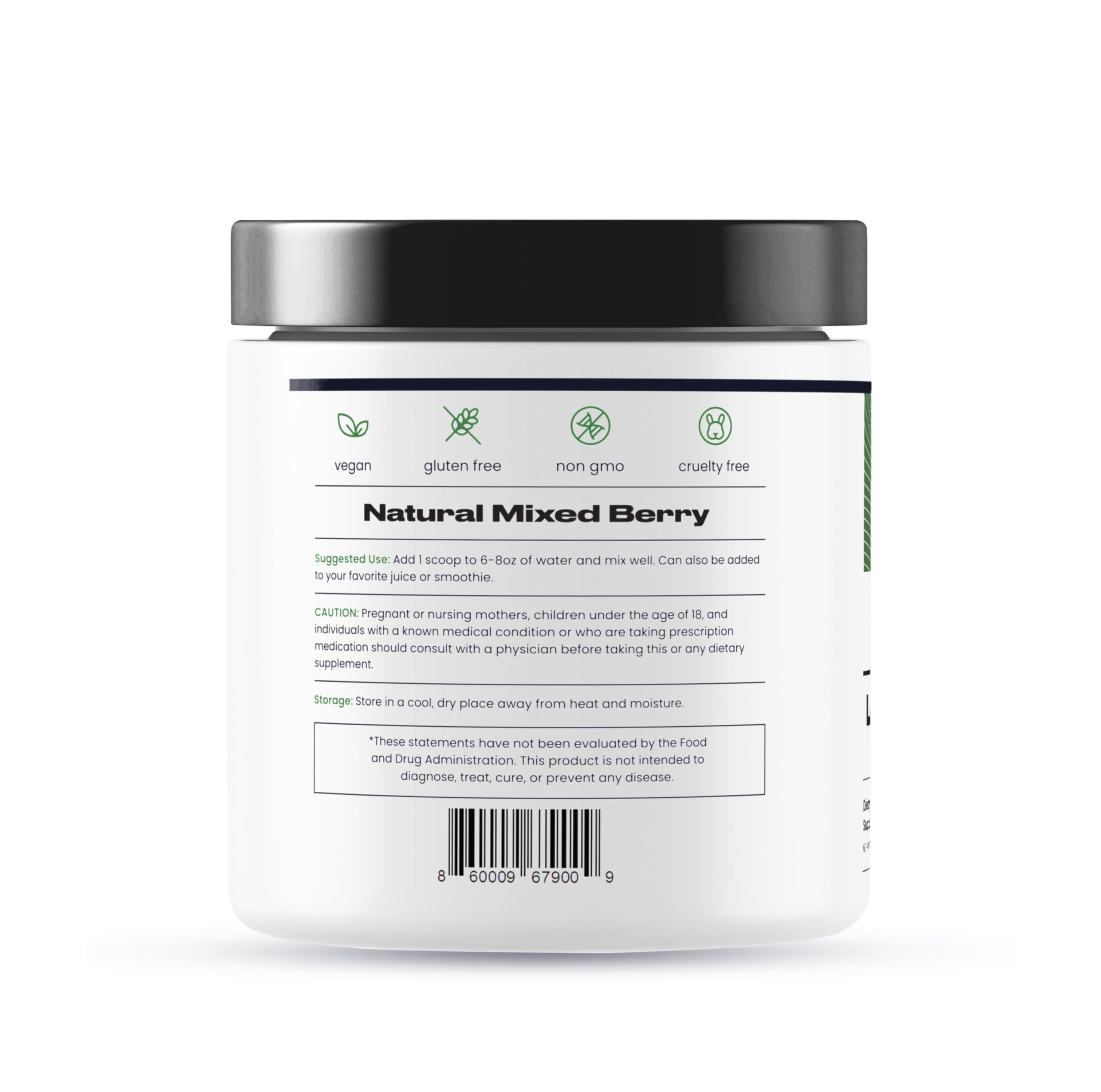 Nature's Pure Blend Organic Greens Powder scoop