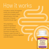 Nature's Secret Colon Cleanse Supplement 340g back view with ingredients
