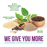Nature's Strength Ashwagandha Capsules showing ingredients list