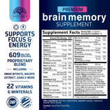 Nature's Strength Brain Memory Supplement Capsules side view