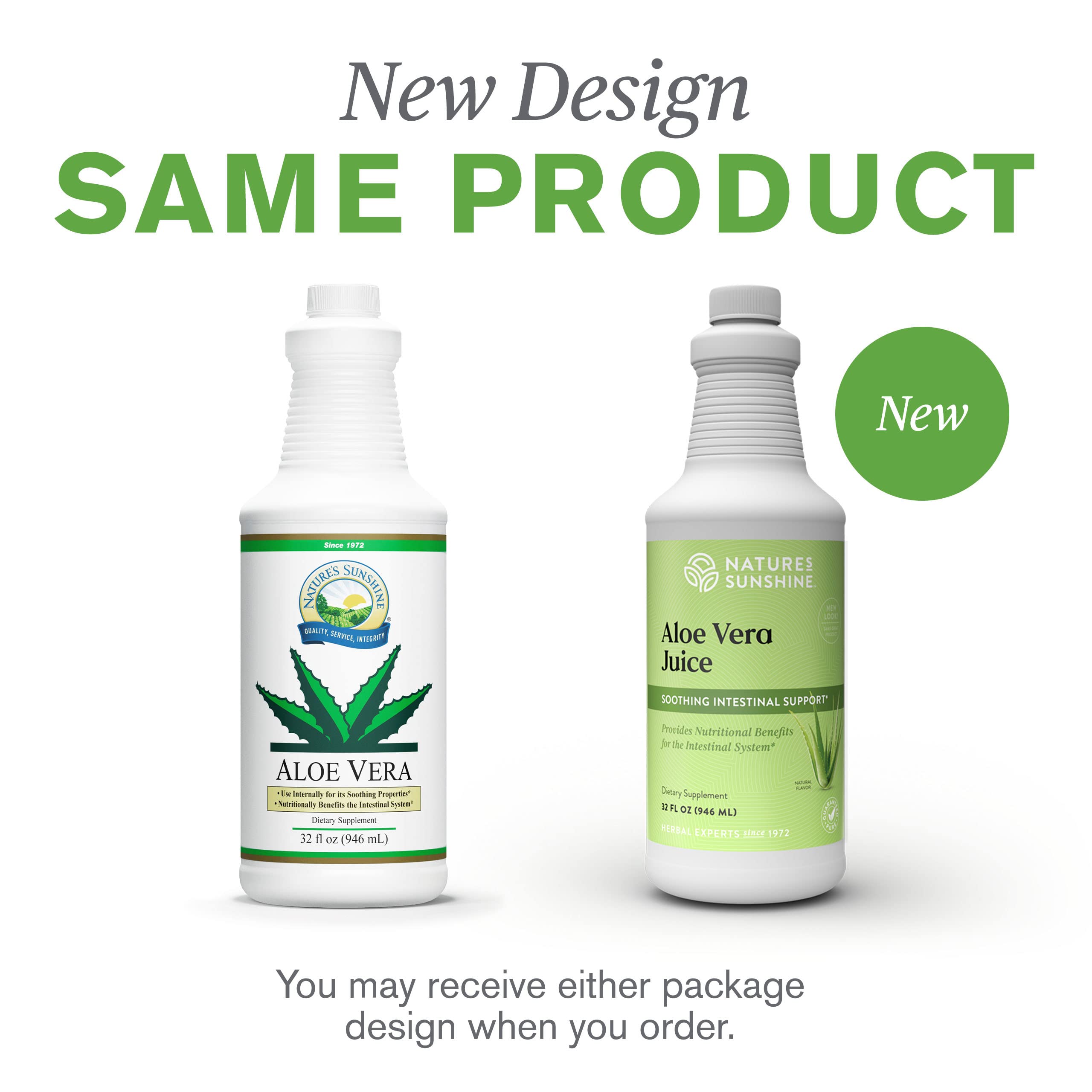 Nature's Sunshine Aloe Vera Inner Leaf Juice 960g lifestyle shot