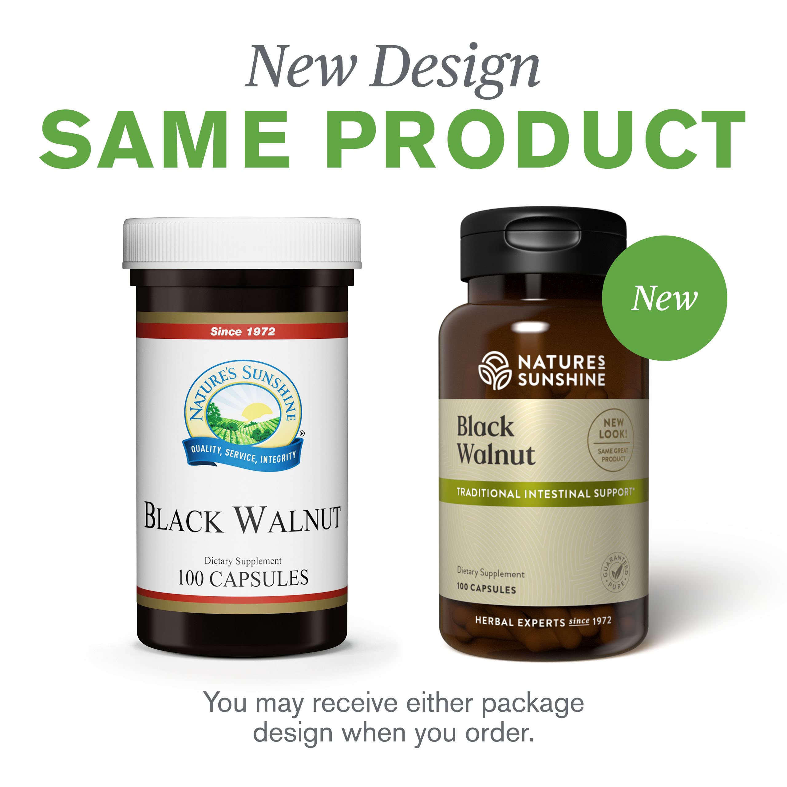 Nature's Sunshine Black Walnut Hulls supplement in a natural setting