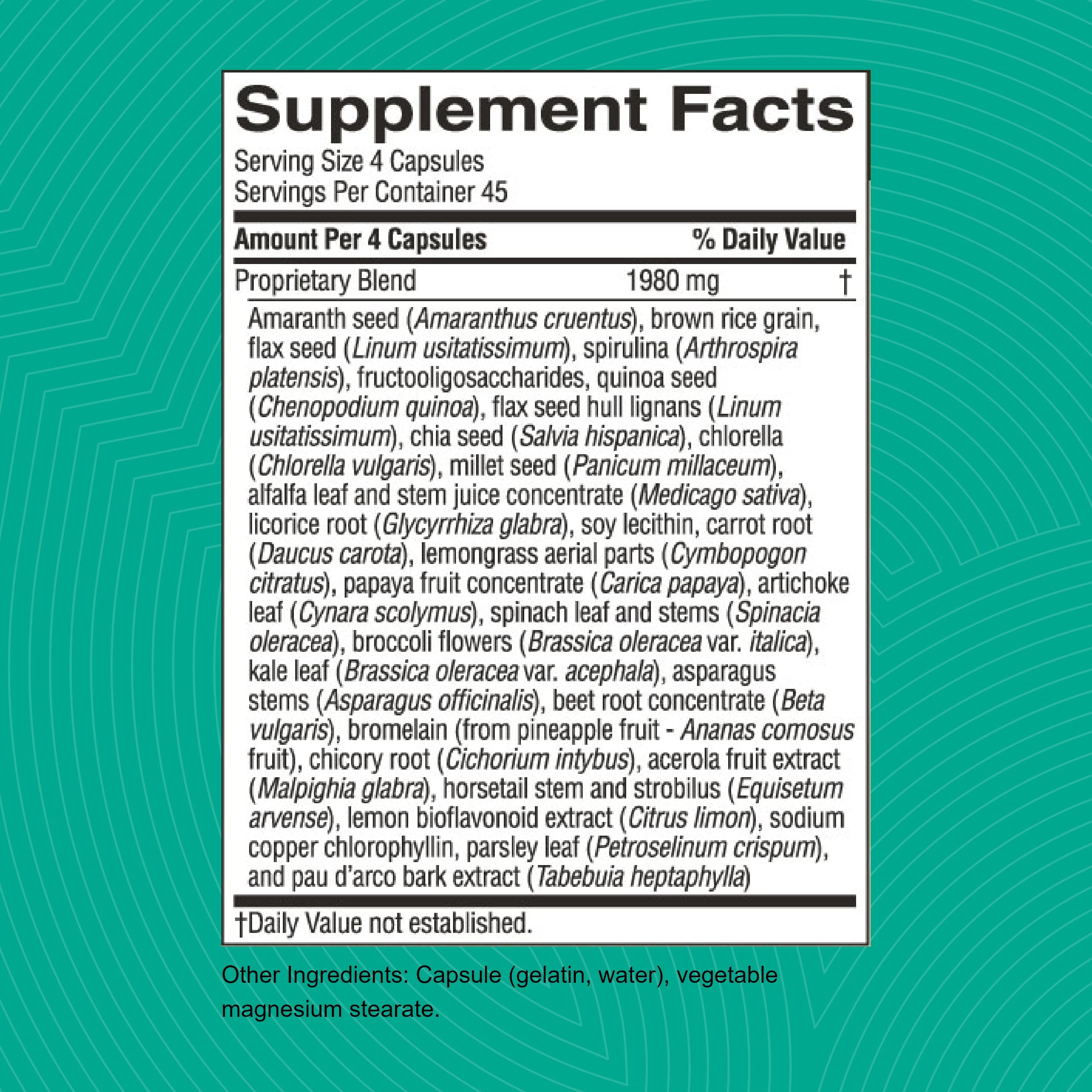Nature's Sunshine Blended Vitamin & Mineral Supplement packaging