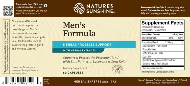 Nature's Sunshine Blended Vitamin & Mineral Supplement with herbs