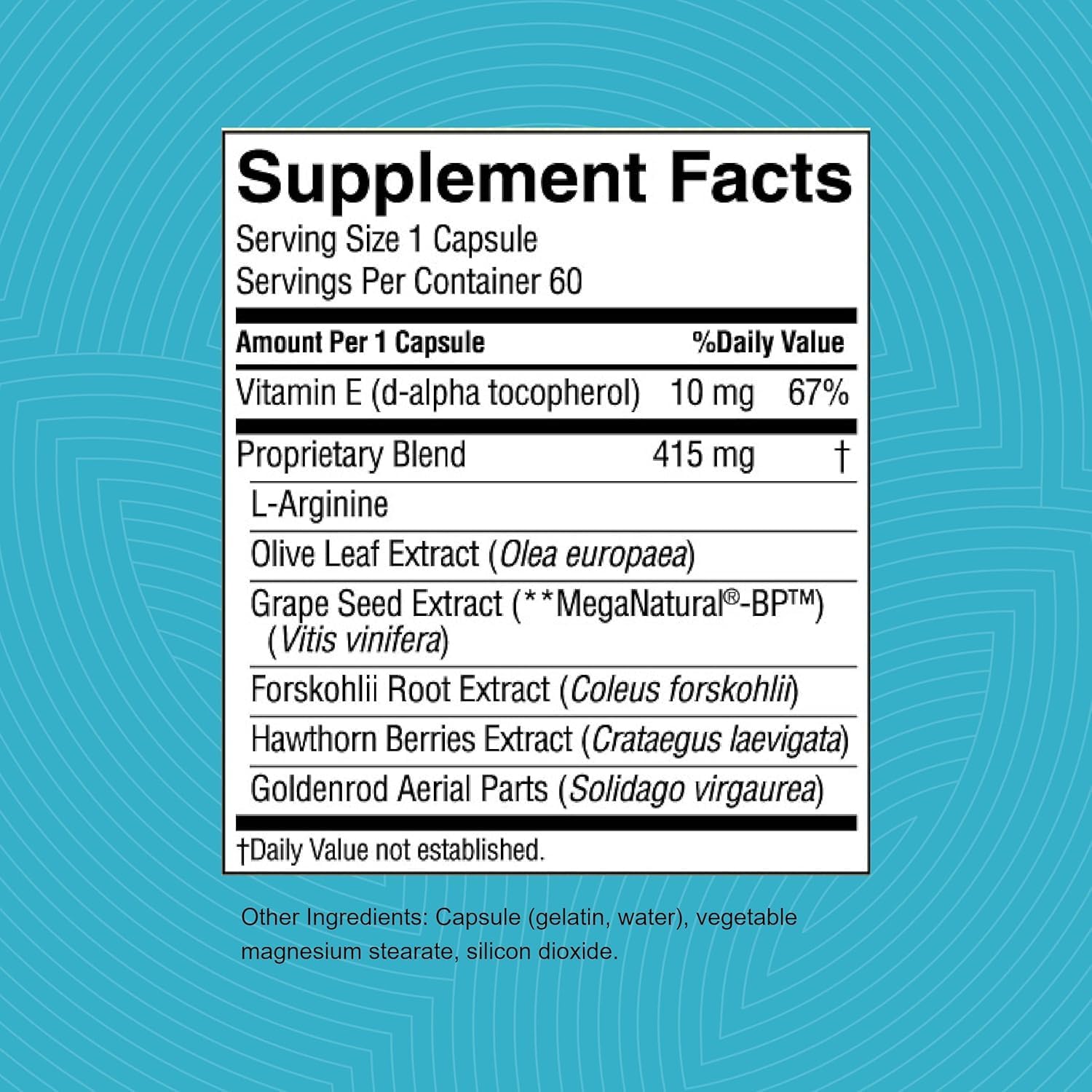 Nature's Sunshine Blood Pressurex 59g packaging details