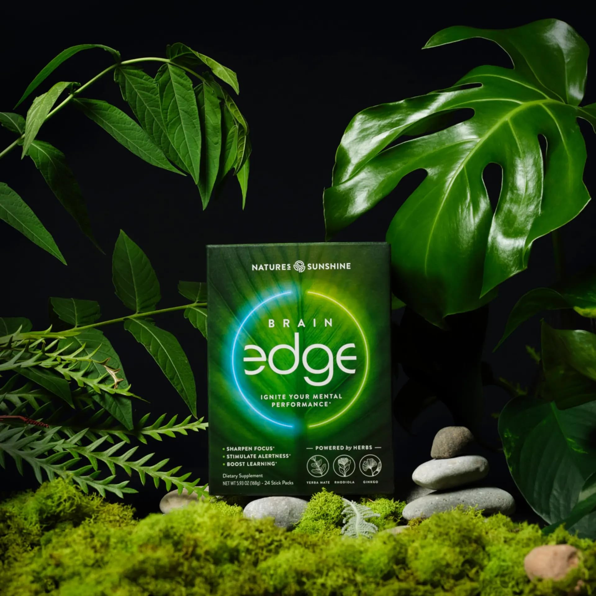 Nature's Sunshine Brain Edge supplement packaging side view