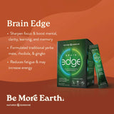 Nature's Sunshine Brain Edge supplement stick pack with water