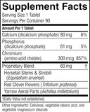 Nature's Sunshine Chromium Supplement 300 mcg packaging with dosage details