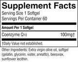 Nature's Sunshine CoQ10 Softgel Capsules 100mg ingredients list
