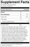 Nature's Sunshine Dietary Fibre Supplement side view showing ingredients