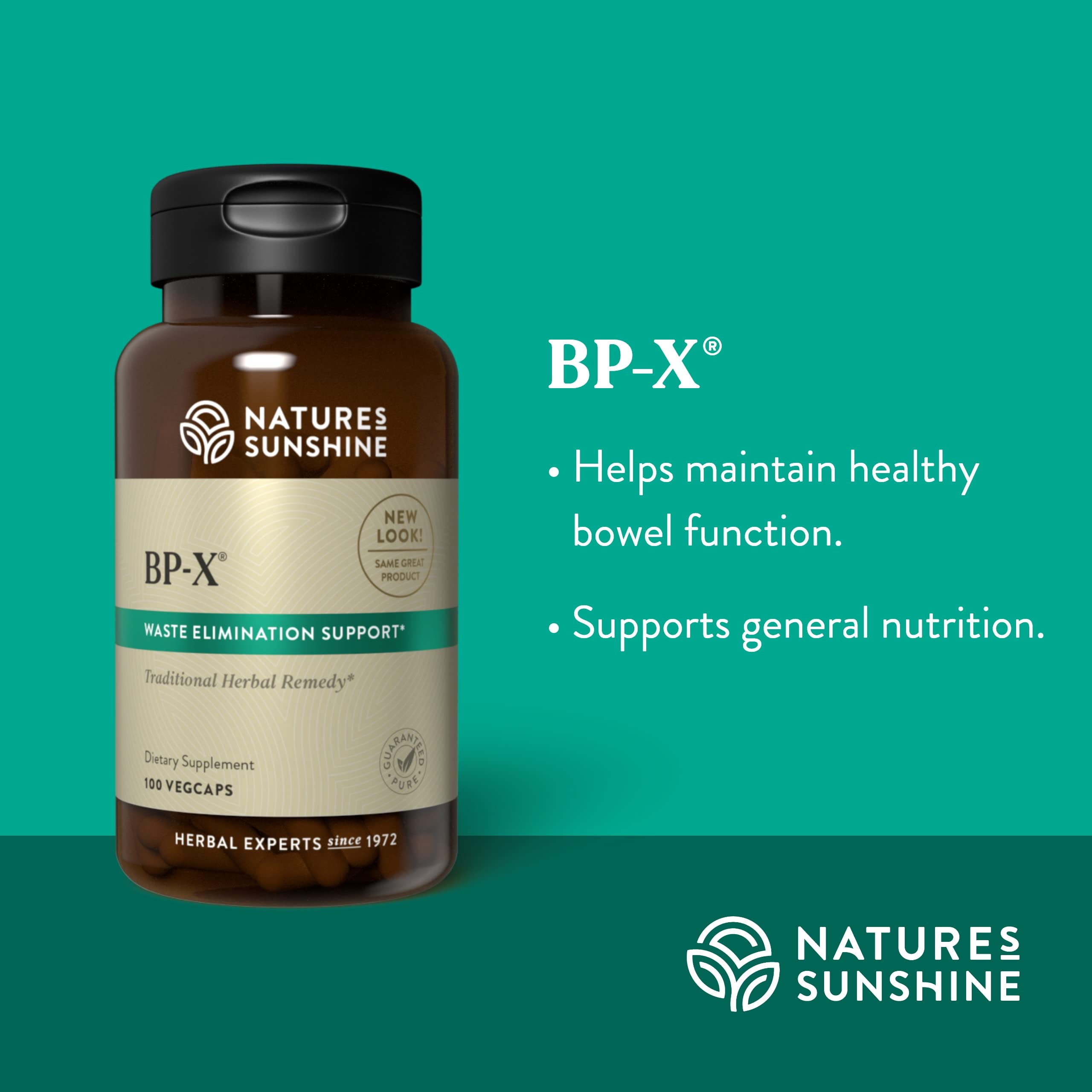 Nature's Sunshine Herbal daily Support Supplement ingredients close-up