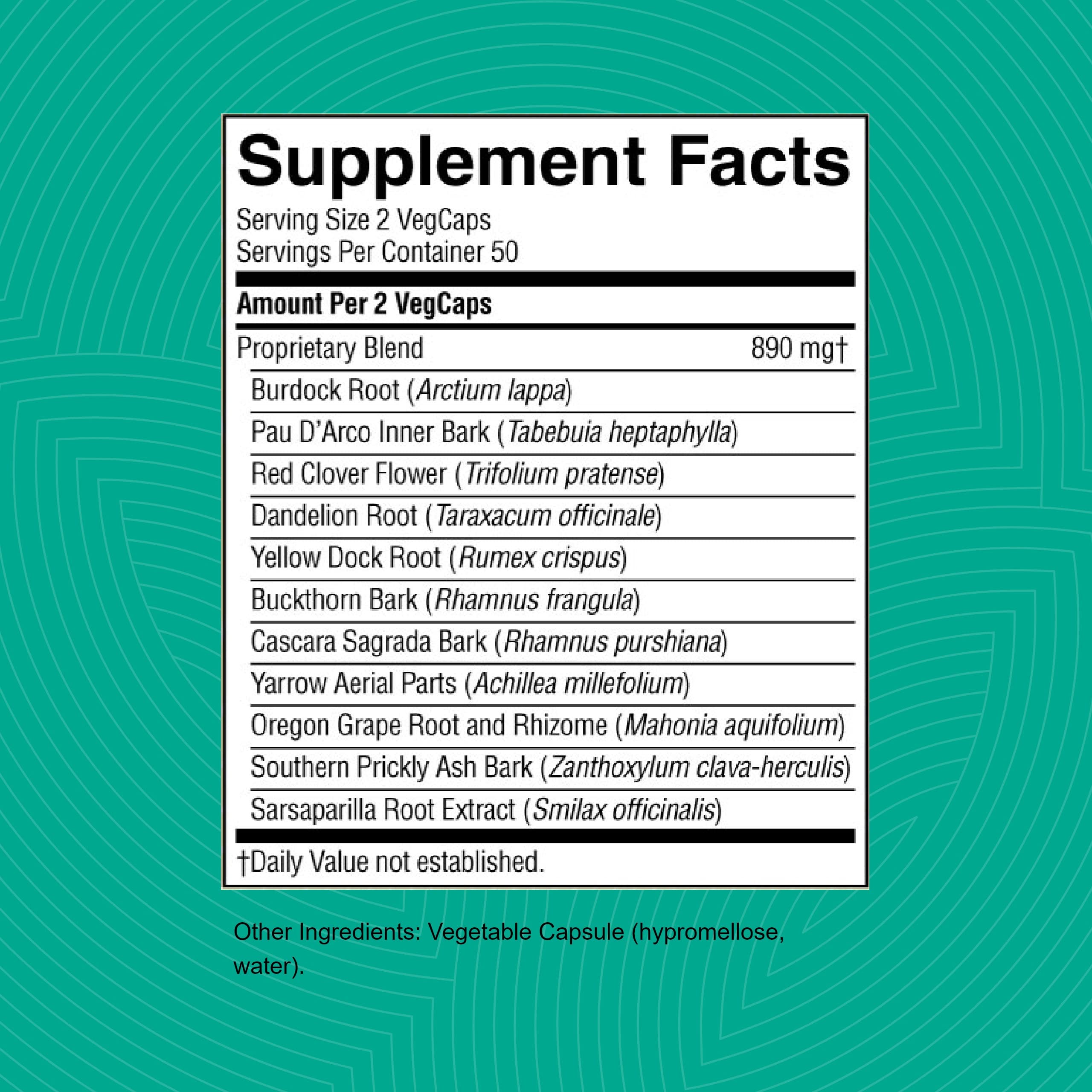 Nature's Sunshine Herbal daily Support Supplement packaging