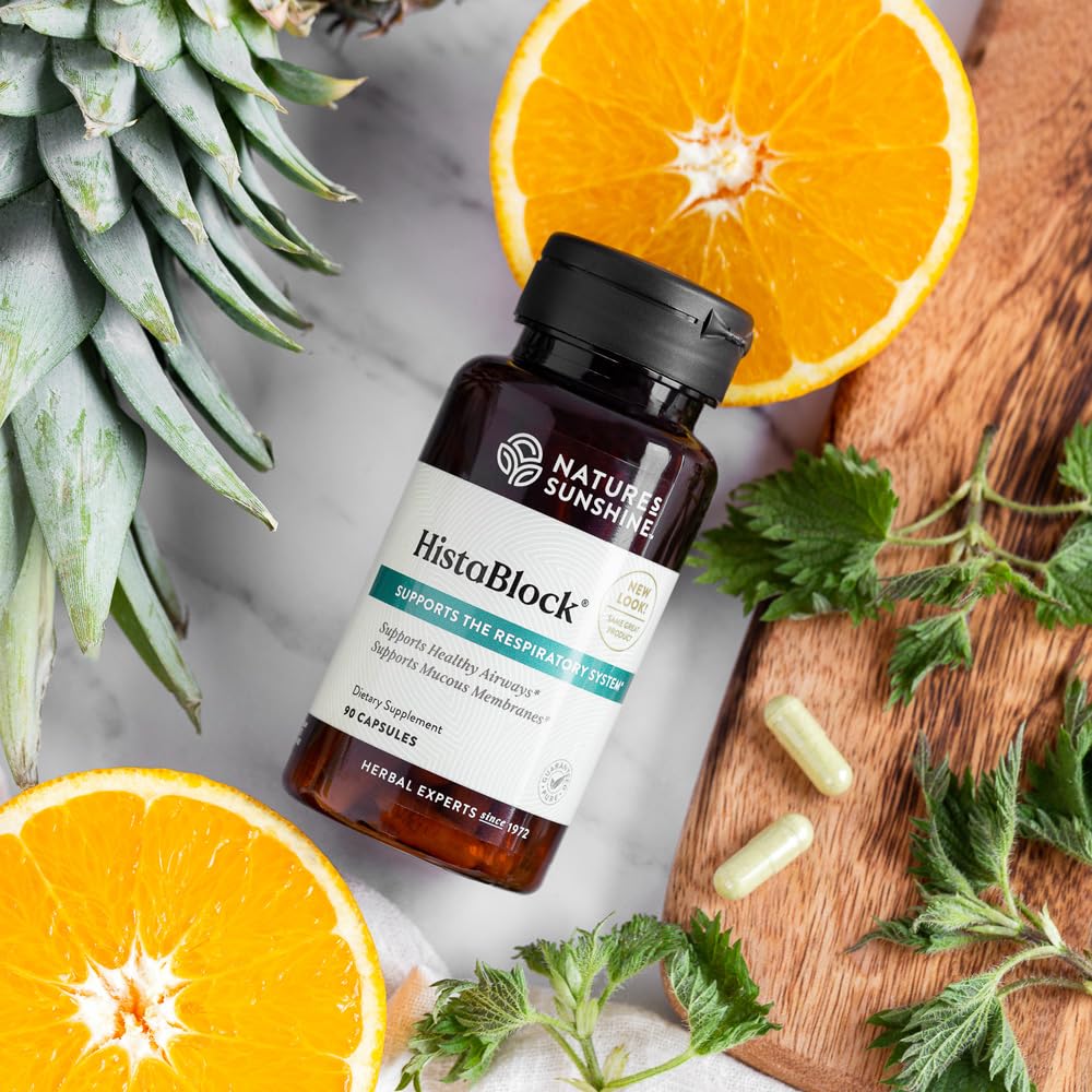 Nature's Sunshine HistaBlock Nettle Herbal Supplement side view