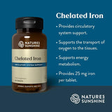 Nature's Sunshine Iron Supplement 25mg side view