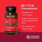 Nature's Sunshine Jian Gu supplement opened with capsules displayed