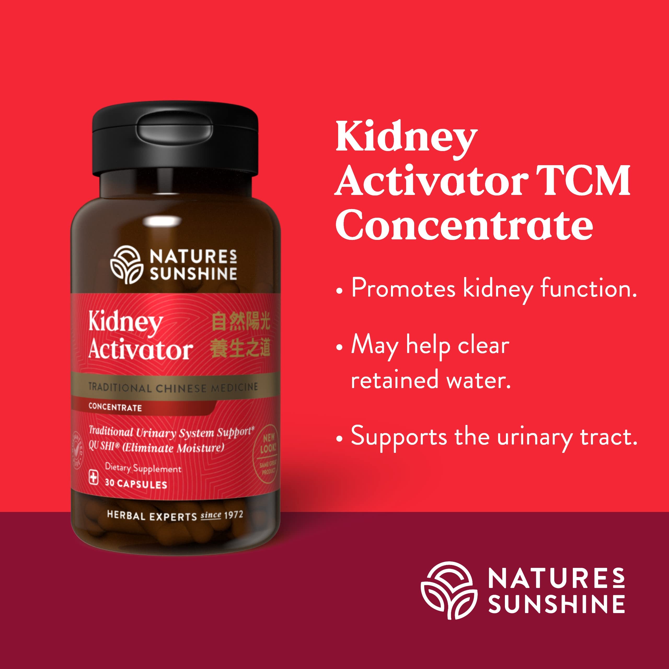 Nature's Sunshine Kidney Activator TCM Concentrate capsule close-up