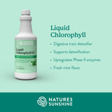 Nature's Sunshine Liquid Chlorophyll 522g side view showing label