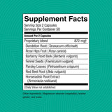 Nature's Sunshine Liver Support Supplement 82g back view