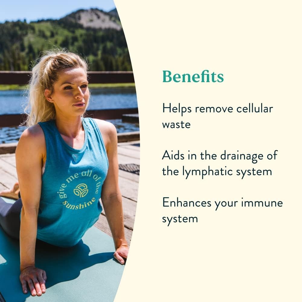 Nature's Sunshine Lymphatic Drainage Drops 91g bottle side view