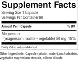 Nature's Sunshine Magnesium Supplement 91g side view