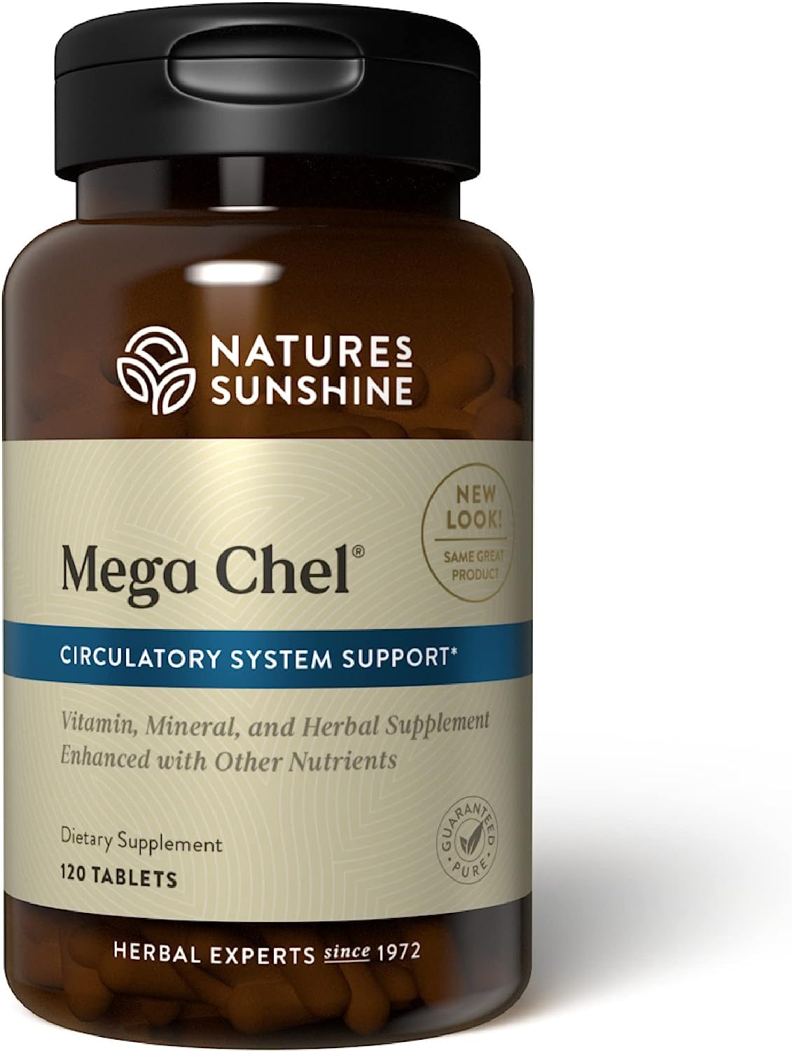 Nature's Sunshine Mega-Chel Mineral Supplement front view