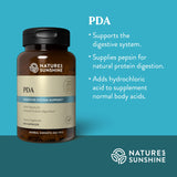 Nature's Sunshine Multi-Enzymes 150g packaging on a wooden table