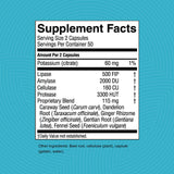 Nature's Sunshine Multi-Enzymes 91g back view