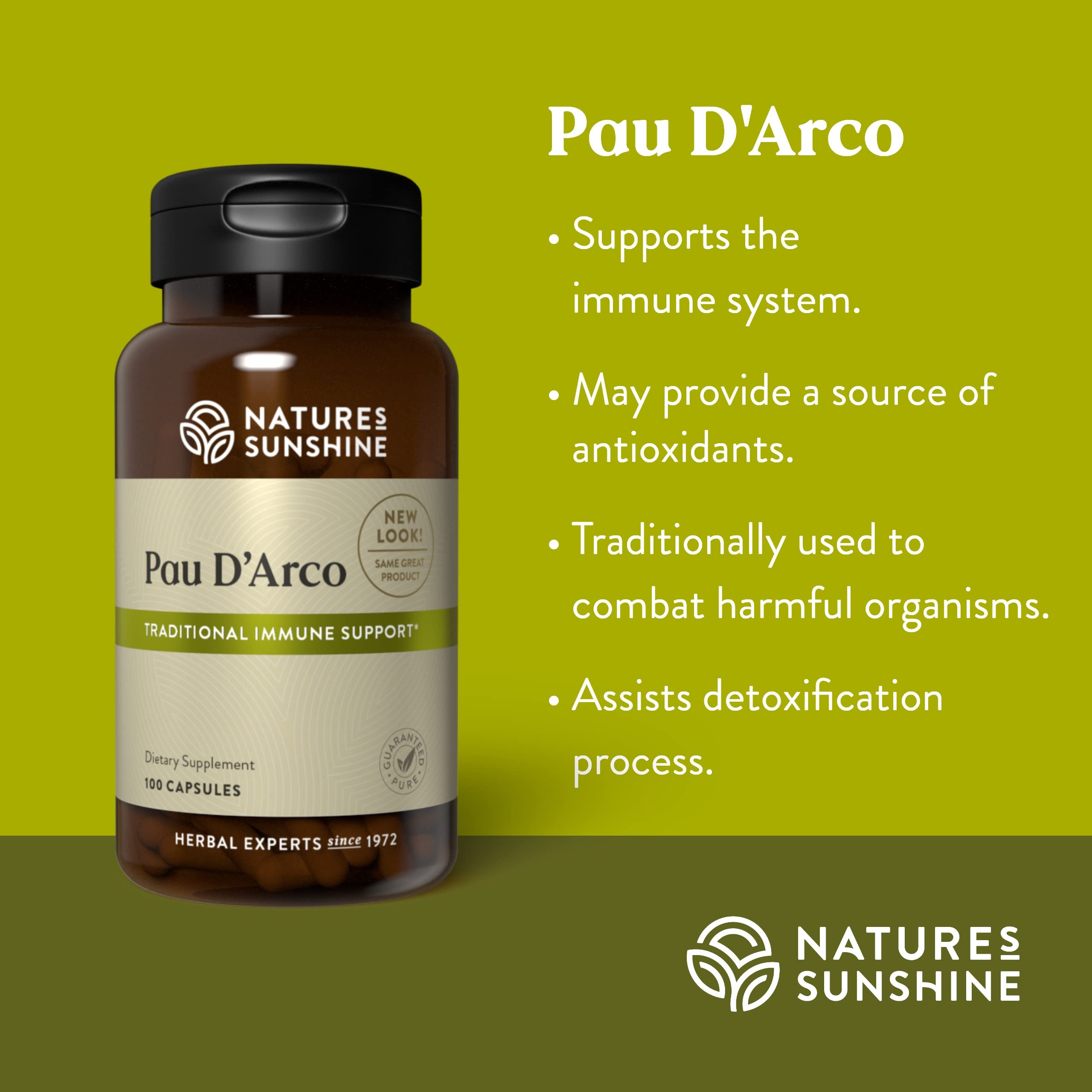 Nature's Sunshine Pau d'Arco Liquid Extract 91g back view