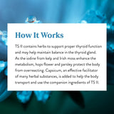 Nature's Sunshine Thyroid Extract 89g on a wooden table